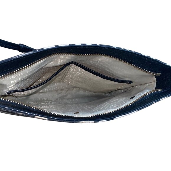 Kate Spade New York Black & White Palm Prin Adjustable Strap Crossbody Bag Sz M - Picture 7 of 11